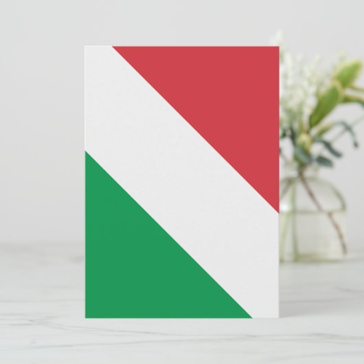 Invitation Drapeau italien (Debout devant)