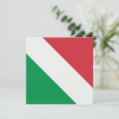 Invitation Drapeau italien (Debout devant)