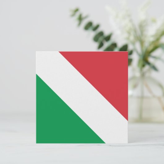 Invitation Drapeau italien (Debout devant)