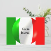 Invitation Drapeau Italien À Chaque Occasion (Debout devant)