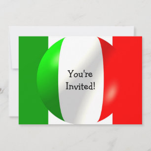 Invitation Drapeau Italien À Chaque Occasion