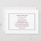 Invitation Drapeau japonais, Drapeau du Mariage japonais (Devant)