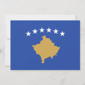 Invitation Drapeau kosovar, Drapeau du Mariage du Kosovo (Dos)