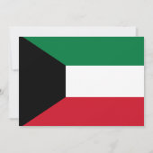 Invitation Drapeau koweïtien, Drapeau du Koweït Mariage (Dos)