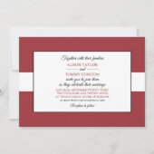 Invitation Drapeau letton, Drapeau letton Mariage (Devant)