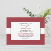 Invitation Drapeau letton, Drapeau letton Mariage (Debout devant)