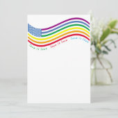 Invitation Drapeau LGBT (Debout devant)