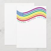 Invitation Drapeau LGBT (Devant / Derrière)