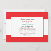 Invitation Drapeau libanais, Drapeau libanais Mariage (Devant)