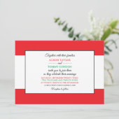 Invitation Drapeau libanais, Drapeau libanais Mariage (Debout devant)