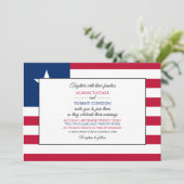 Invitation Drapeau libérien, Drapeau du Mariage libérien (Debout devant)