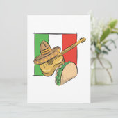 Invitation Drapeau mexicain (Debout devant)