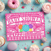 Invitation Drapeau mexicain Fiesta Papel Picado Baby shower R