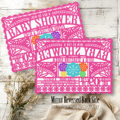 Invitation Drapeau mexicain Fiesta Papel Picado Baby shower R