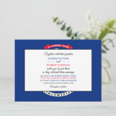 Invitation Drapeau Michigander, Drapeau du Mariage du Michiga (Debout devant)