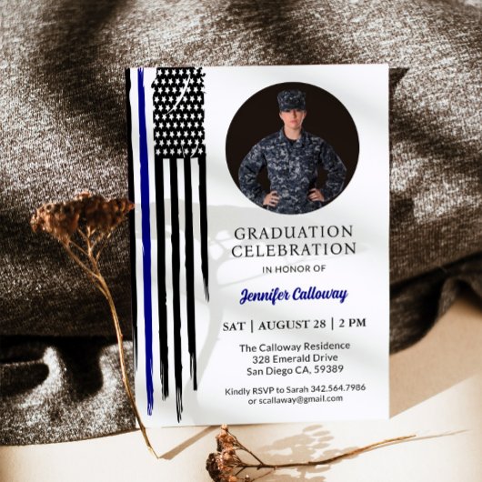 Invitation Drapeau militaire, formation de base de la marine 