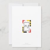 Invitation Drapeau moderne du Maryland (Dos)