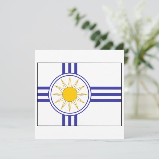 Invitation Drapeau mormon (Debout devant)