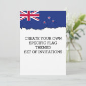 Invitation Drapeau néo-zélandais (Debout devant)