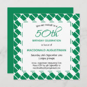 Invitation DRAPEAU NIGERIA Personnalisé 50e anniversaire (Devant / Derrière)