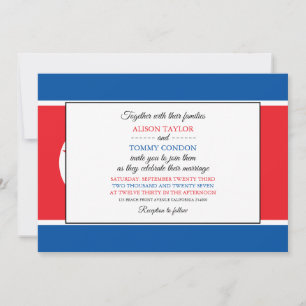 Invitation Drapeau nord-coréen, Drapeau du Mariage nord-corée