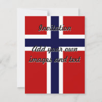 Drapeau norvégien - Kongeriket Norge - Norsk Flagg