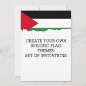 Invitation Drapeau palestinien (Devant)