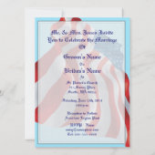 Invitation Drapeau patriotique (Dos)