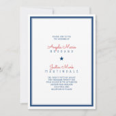 Invitation Drapeau patriotique des États-Unis Mariage 3 (Devant)