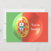 Invitation Drapeau Portugais Design N'importe quelle occasion (Devant)