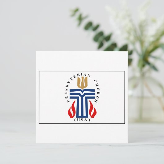 Invitation Drapeau presbytérien (Debout devant)