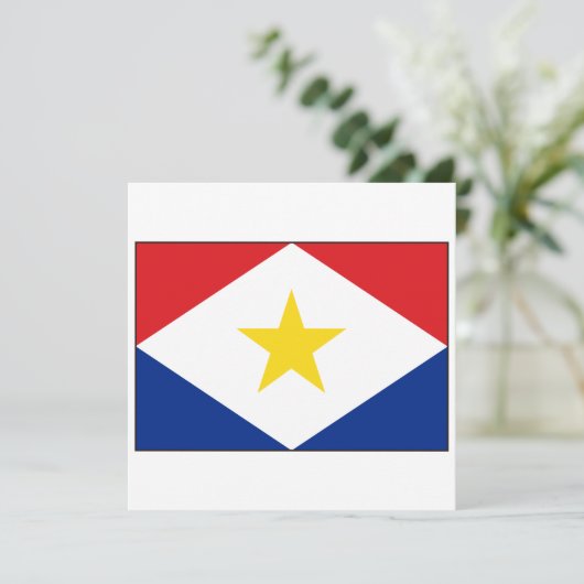 Invitation Drapeau Saba (Debout devant)