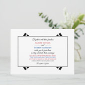 Invitation Drapeau sud-coréen, Drapeau du Mariage sud-coréen (Debout devant)