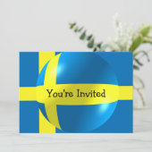 Invitation Drapeau Suédois À Chaque Occasion (Debout devant)