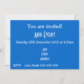 Invitation Drapeau Suédois À Chaque Occasion (Dos)