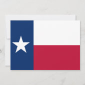 Invitation Drapeau texan, Drapeau du Texas Mariage (Dos)