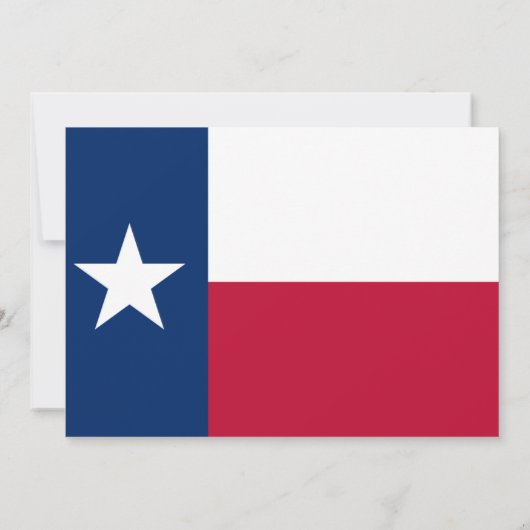 Invitation Drapeau texan, Drapeau du Texas Mariage (Dos)