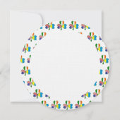 Invitation Drapeau ukrainien irlandais américain Trèfle Perso (Dos)