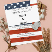 Invitation Drapeau uniforme militaire Armée