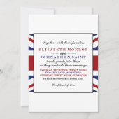 Invitation Drapeau Union Jack Mariage britannique (Devant)