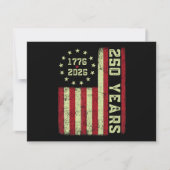 Invitation Drapeau Usa 250e Anniversaire (Devant)
