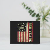 Invitation Drapeau Usa 250e Anniversaire (Debout devant)