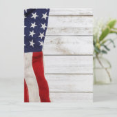 Invitation Drapeau vintage (Debout devant)