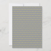 Invitation Drapeaux de bannière modernes gris jaune pour une (Dos)