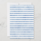 Invitation Drapeaux de Bunting Baby shower Noah's Ark Boys (Dos)