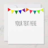 Invitation Drapeaux décoratifs (Devant)