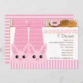 Invitation Draps de fête du pyjama de Doughnut & Dreams (Devant / Derrière)