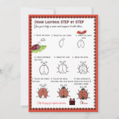 Invitation Draw a Ladybug Baby Shower Game | Digital & Print (Devant)