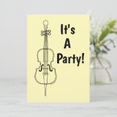 Invitation Drawing du violoncelle (Debout devant)