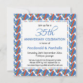 Invitation DRC CONGO FLAG Célébration personnalisée de l'anni (Devant)